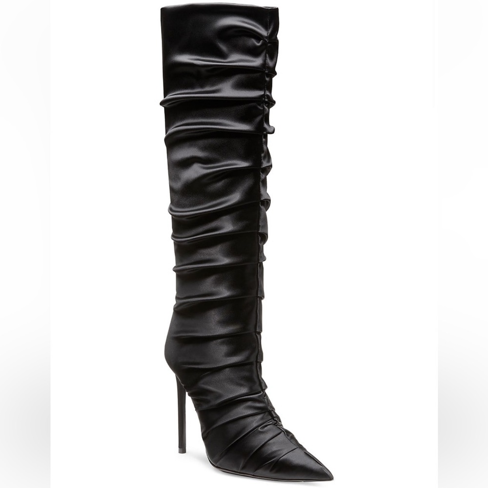 Stuart Weitzman Ruche 100 satin boots